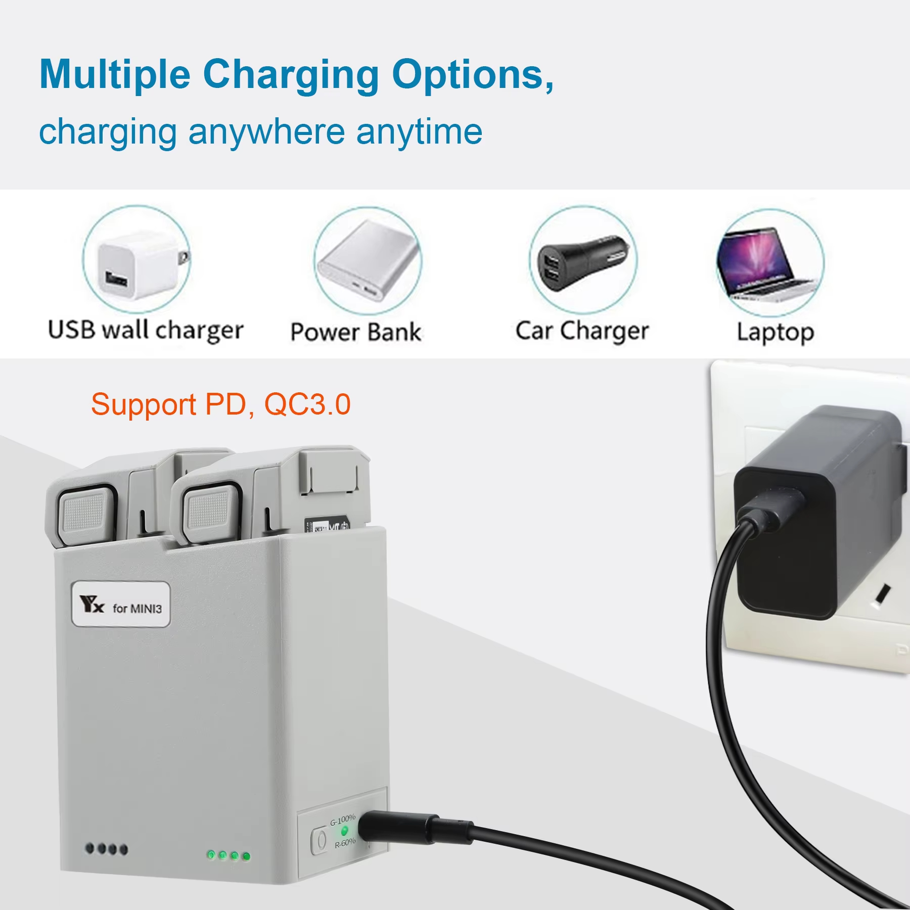 For DJI Mini 3Pro/4Pro Battery - огляд і ціна Drone Charging Hub