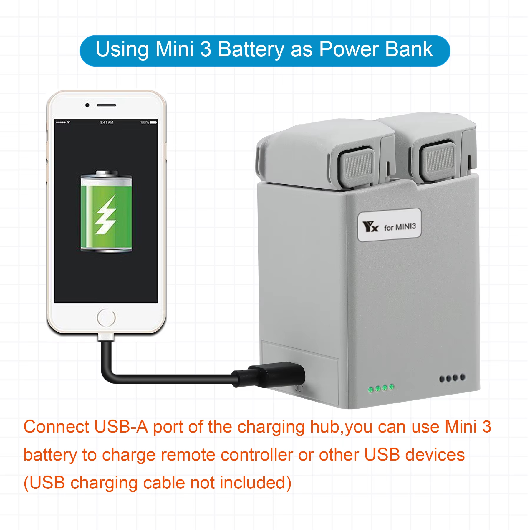 For DJI Mini 3Pro/4Pro Battery - огляд і ціна Drone Charging Hub