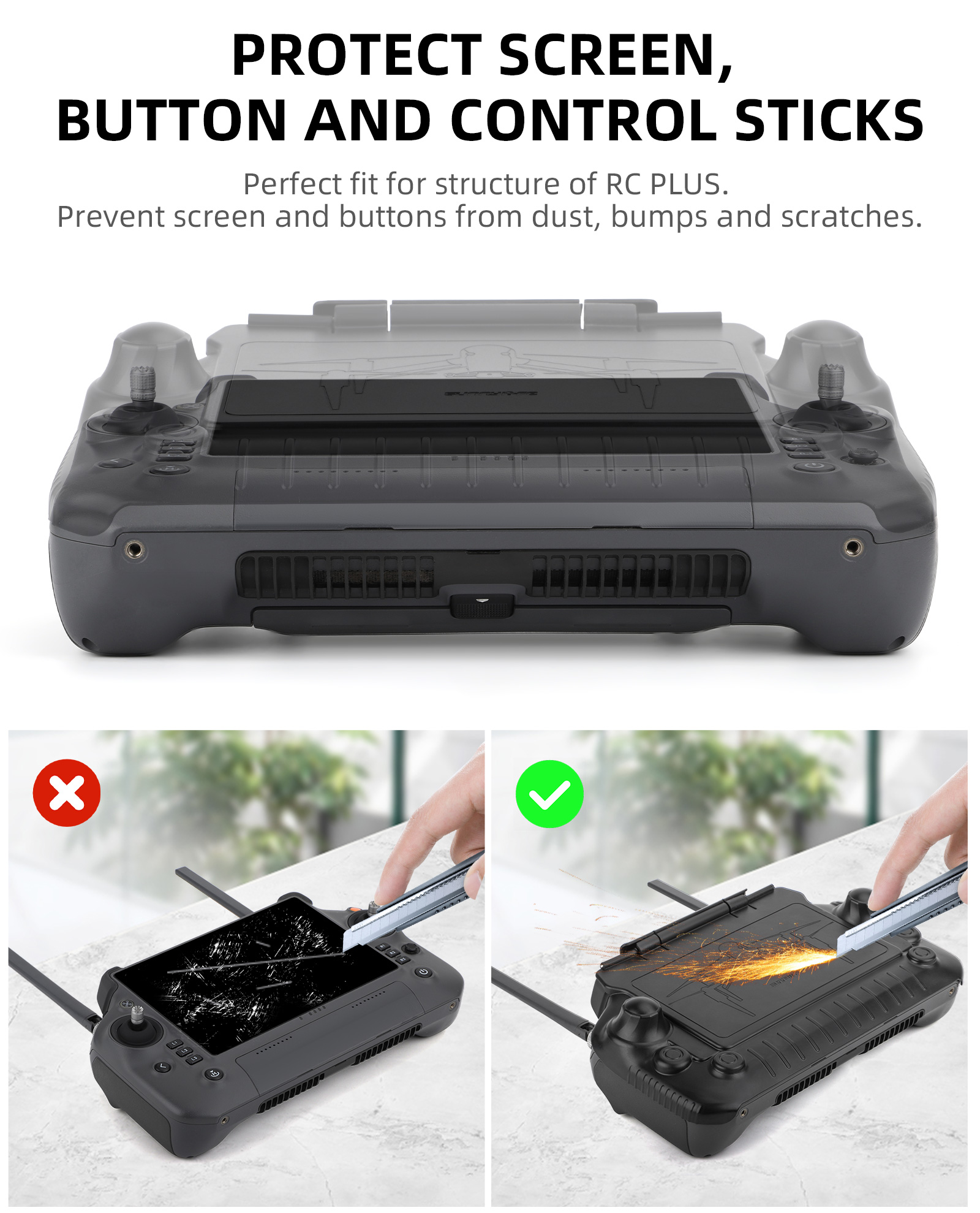 RC Plus Sun Hood Joystick Prot - огляд і ціна Drone Sun Shade