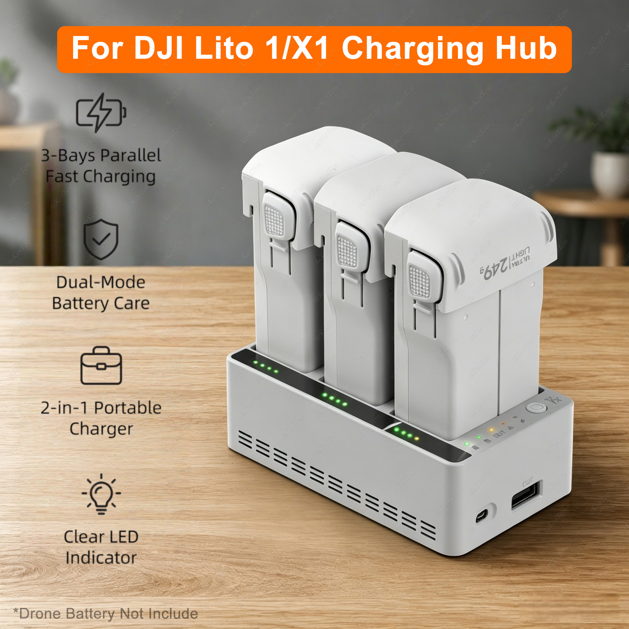 3-Way Battery Charger Butler F - огляд і ціна Drone Charging Hub