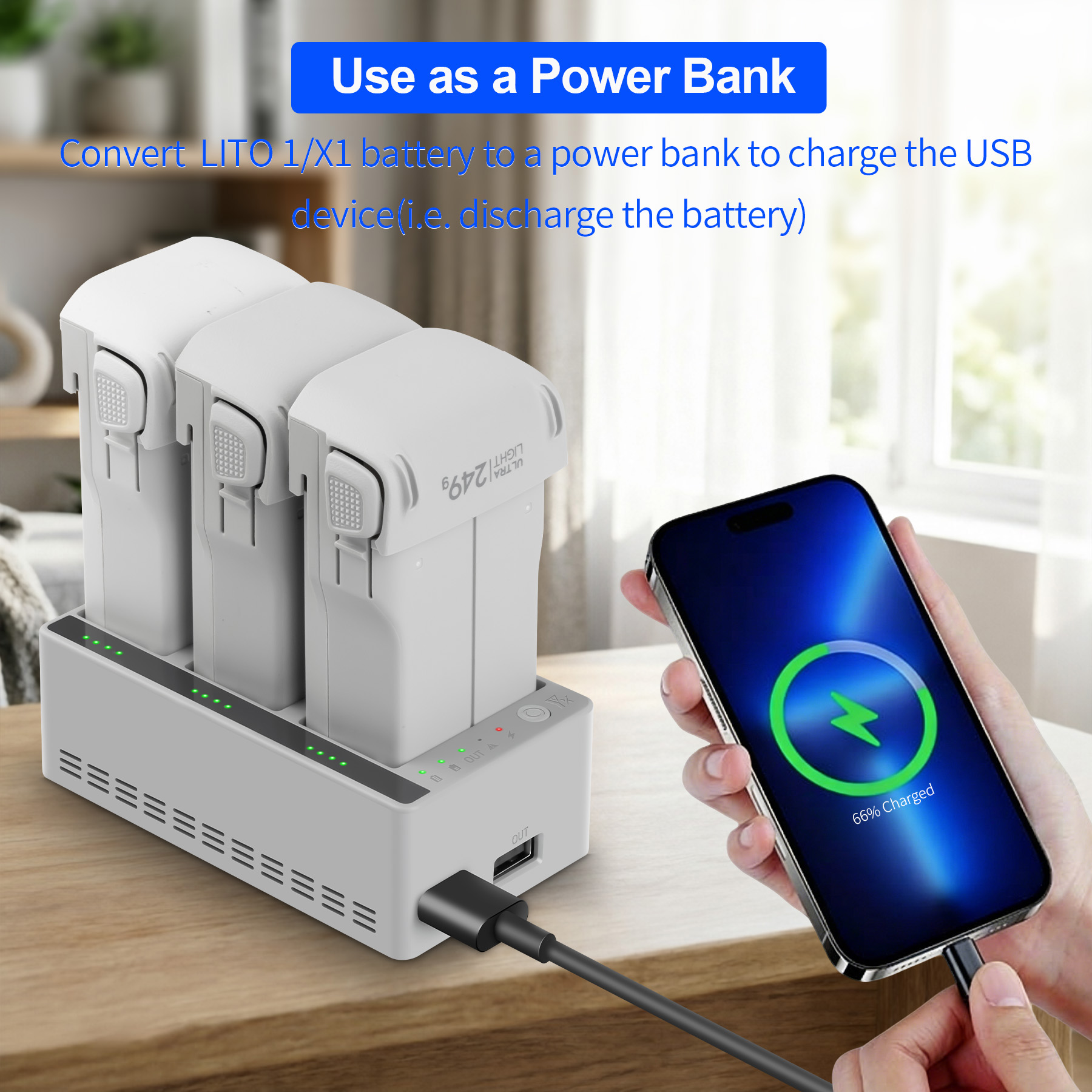 3-Way Battery Charger Butler F - огляд і ціна Drone Charging Hub