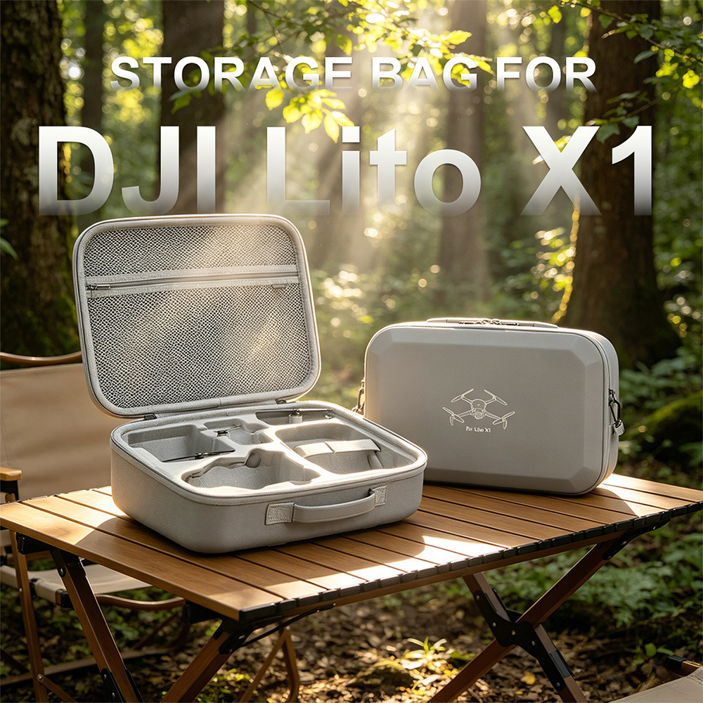 XFJI PU Leather Hard Shell Sho - огляд і ціна Drone Carrying Case