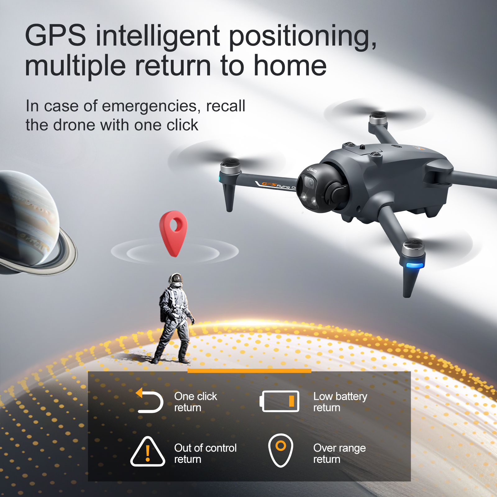 YL059 FPV GPS Quadcopter Drone - огляд і ціна Drone Beacon Light