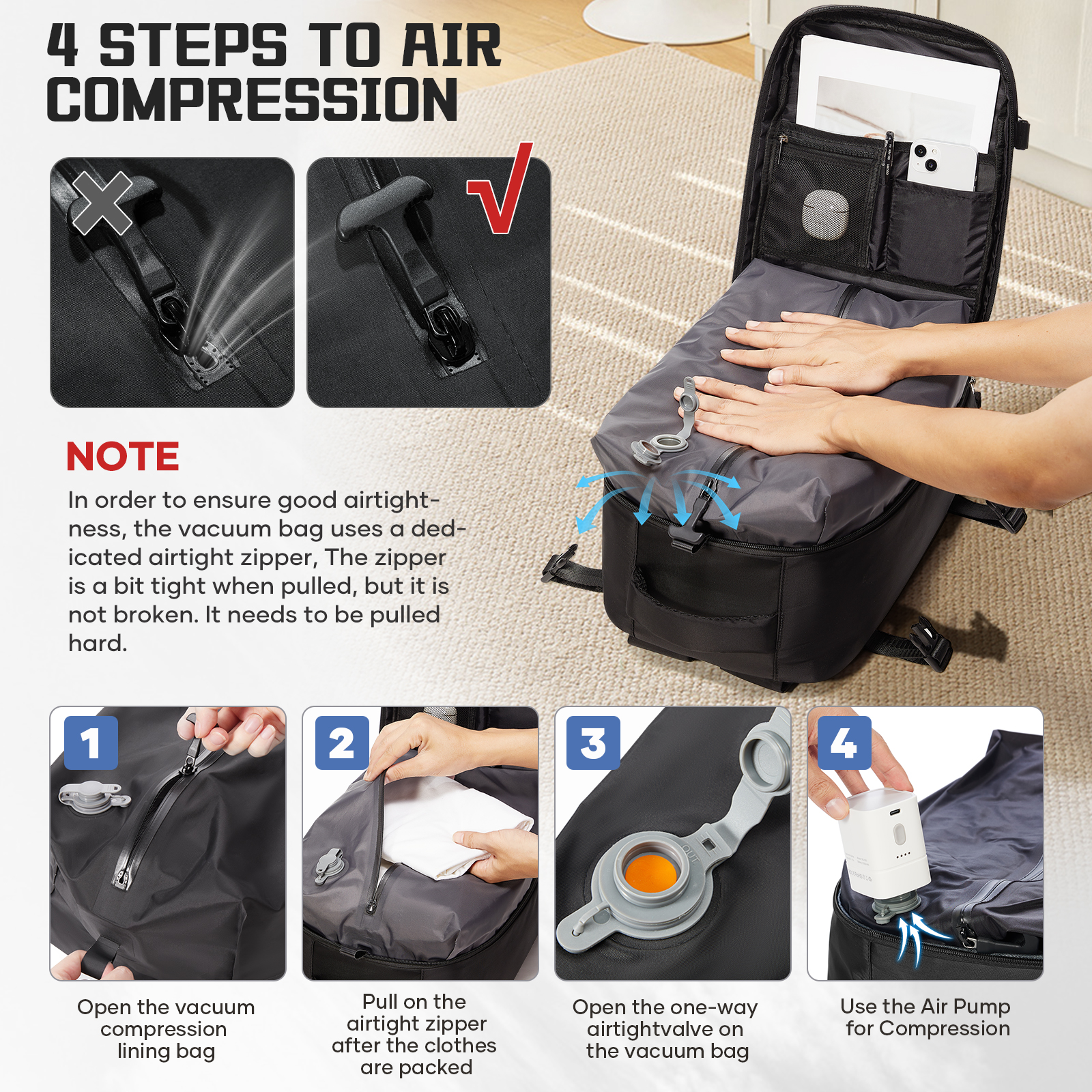 Women Backpack Vacuum Backpack - огляд і ціна Drone Backpack